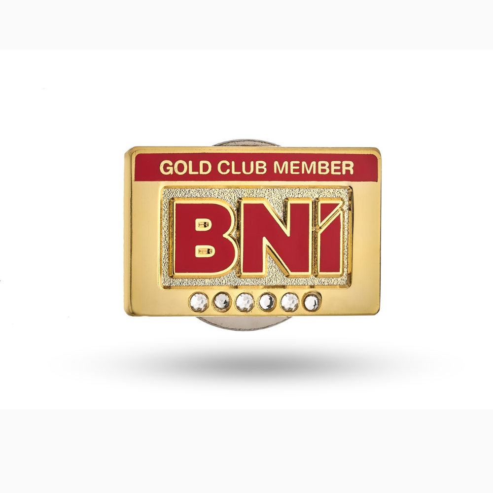 Gold Club Pin (6 stones)