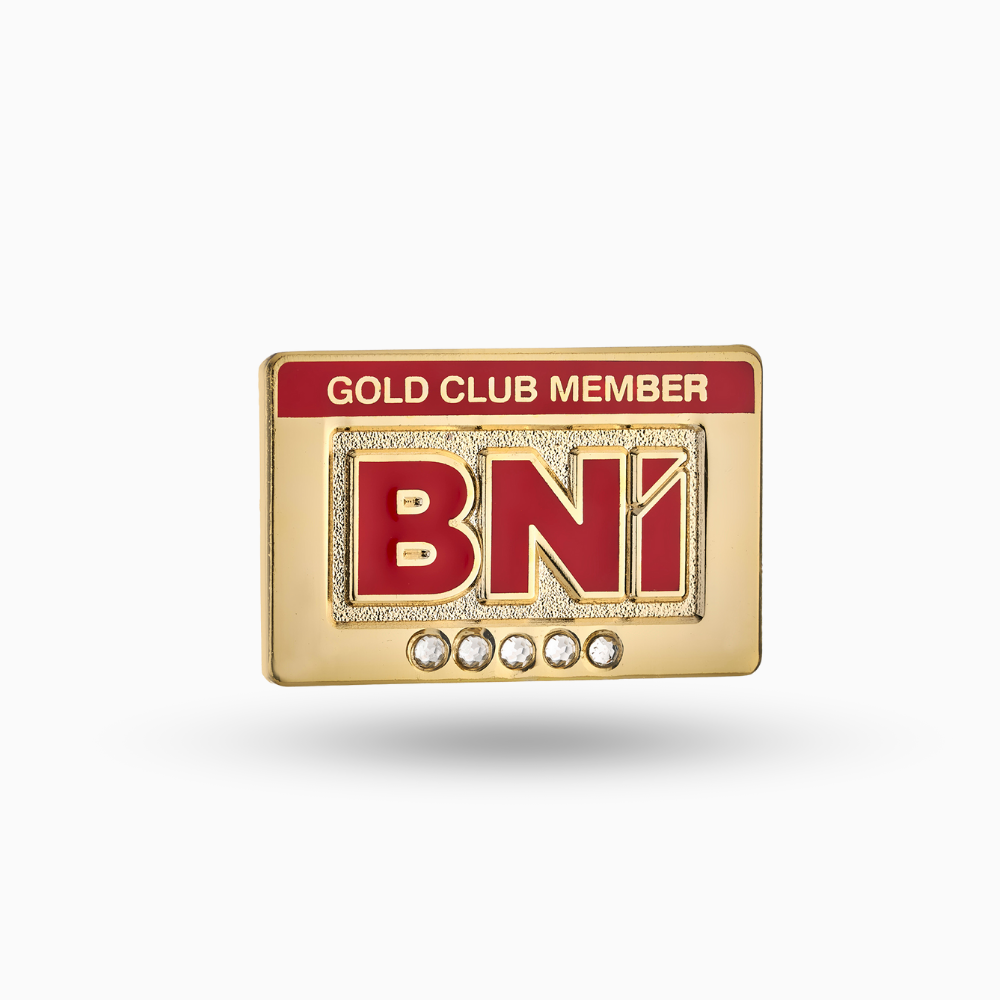 Gold Club Pin (5 stones)