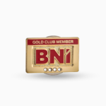 Gold Club Pin (4 stones)