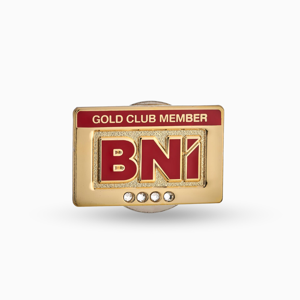 Gold Club Pin (4 stones)