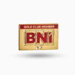 Gold Club Pin (2 Stones)
