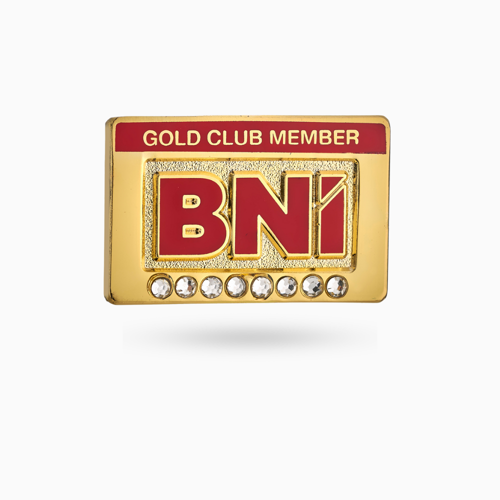 Gold Club Pin (9 stones)